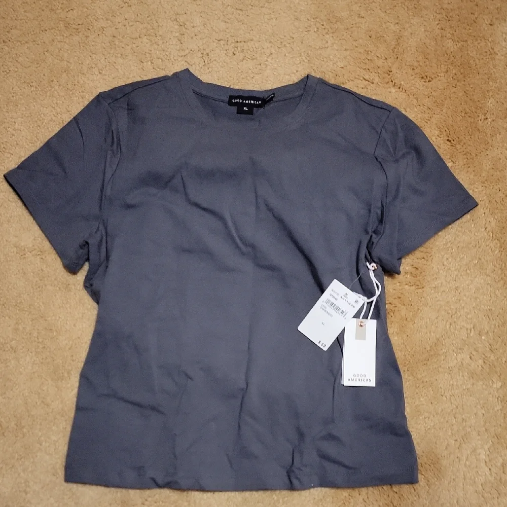 Good American Gray Short Sleeve Tee - Picture 1 of 4